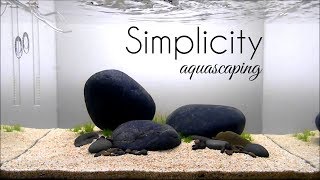 Aquascaping GAME OF RIVER STONE SIMPLICITY [upl. by Conchita]