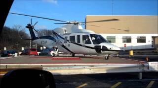 Sikorsky S 76C helicopter start up and take off [upl. by Ldnek]