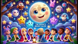 Moonlit Dreams  Dreams Beneath the moon Starry Sky  Beautiful poem for kids  Nursery Rhyme [upl. by Akilaz]