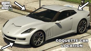 GTA 5  Coquette Location PS3 PS4 Xbox360 XboxOne and PC [upl. by Laertnom]