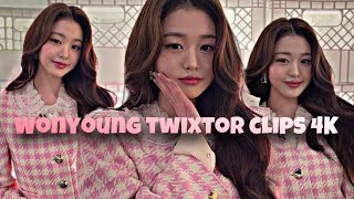 Wonyoung fancam twixtor clips 4K for edits [upl. by Ydnyl]