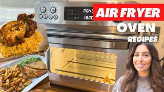 AIR FRYER RECIPES  HYSapientia AIR FRYER OVEN  Lightly Dusted Cod amp Chips amp Rotisserie Chicken [upl. by Ninazan]