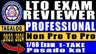 Professional Drivers License  LTO REVIEWER 2023  CDE Exam Reviewer  Drivers License Renewal [upl. by Marina]