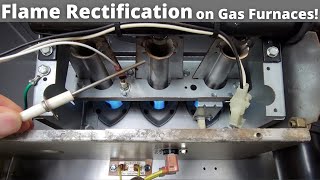 Understanding Flame Rectification on Gas Furnaces Explanation Testing Flame Rod Ground Issues [upl. by Alford752]