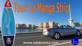 Drive along La Manga Strip  Where the Mediterranean and Mar Menor meet [upl. by Kra]