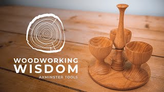 Egg Cup amp Holder Part 2  Woodworking Wisdom [upl. by Annahsat]