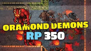 Oramond Demons  RP 350 solo  Tibia hunting [upl. by Winson]