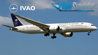 رحلة السعودية افتراضية MSFS2020 Flight No SVA1045 From OERK TO OEJN quotIVAO Online quot [upl. by Nylssej]