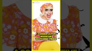 😂 Katya Trolls Trixie Without A Single Word shorts trixieandkatya unhhhh drag [upl. by Gosney]