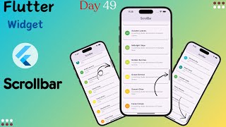 Flutter Scrollbar Widget  How to Add Scrollbar in Flutter  Scrollbar Widget in Flutter [upl. by Ahsiuq91]