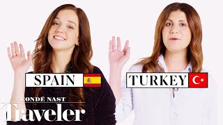 70 People Reveal How to Say Hello and Goodbye in Their Country  Condé Nast Traveler [upl. by Nikaniki]