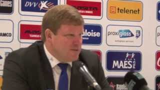 Persconferentie na KAA Gent  WaaslandBeveren 29102014 [upl. by Renita687]