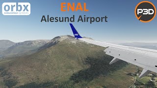 Prepar3D V5 HF2 Landing into Ålesund Vigra Airport ENAL  TrueSKY  PMDG 737 4K [upl. by Aerdied]