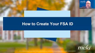 How to Create Your FSA ID [upl. by Natie797]