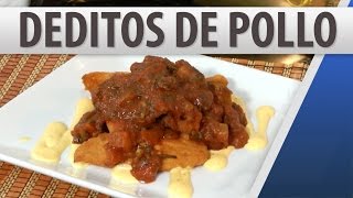 Deditos de Pollo  Recetas de Comida [upl. by Ronn]