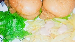 Crispy Zinger Burger  Zinger burger with sauce recipe by classic foods [upl. by Woodley]