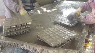 Making multiple concrete spacer by plastic mold [upl. by Romola]