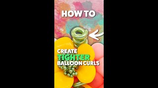 How to Create Curly Balloon Spirals ➿ [upl. by Langdon]