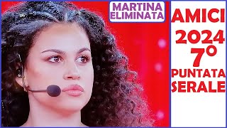 Amici 2024 Settima Puntata Serale  Eliminata Martina [upl. by Inge]