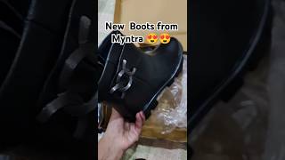 Boots from Myntra 😍  Myntra Minihaul  myntra boots myntrahaul myntra [upl. by Alonso965]