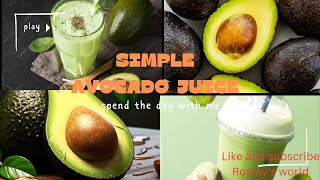 Avocado 🥑 juice shortvideo youtubevideo shorts trending avocado juice Rosmys world [upl. by Airbmak]