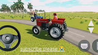 Mahendra tractor trali 🚜 Farming Tractor 3d Game kpj9798 [upl. by Marcia]