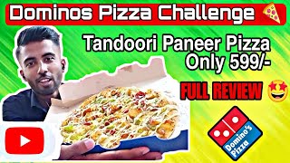 Dominos Pizza Challenge 🍕 Full Review 🤩 FunampFood [upl. by Akahs]