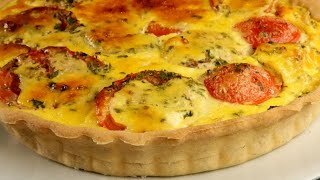 Tarte crémeuse à la moutarde tomate chèvre  Le bonheur des choses simples  Délicieux [upl. by Irtak]