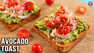 Avocado Toast Recipe  Healthy amp Quick Breakfast  Brown Bread Toast Ideas  Easy Toasties  Ruchi [upl. by Gnos]