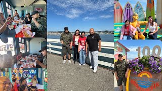 Santa Cruz Beach Boardwalk with Mom Dad and the kids  Santa Cruz Wharf Fishing Peer [upl. by Rediah498]