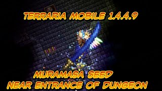 Terraria Mobile 1449 Muramasa Seed Near Entrance of Dungeon [upl. by Tiphani]