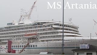 MS Artania in der Lloyd Werft in Bremerhaven  Phoenix Reisen [upl. by Almeria534]