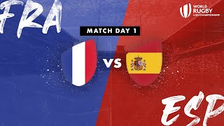 LIVE Rugby  France vs Spain  2024 World Rugby Under 20 Championship [upl. by Delmore357]