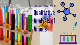 Exp 11 Qualitative Analysis of Anions [upl. by Gnauq711]