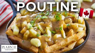 Easy Authentic Canadian Poutine  Comfort Food Favourites [upl. by Suirada776]