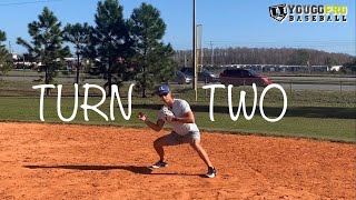 How To Turn 2 from shortstop Footwork amp Throwing Mechanics [upl. by Atims]