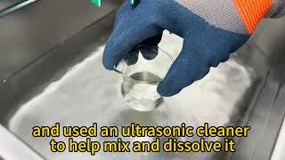 Real Result of Polypropylene glycol dissolve MK677 Powder [upl. by Ettennek]