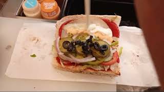 My First sandwiches italian BMT subway sandwiches ranked  Pov work At subway [upl. by Nywnorb]