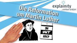 Die Reformation um Martin Luther einfach erklärt explainity® Erklärvideo [upl. by Llertnod]