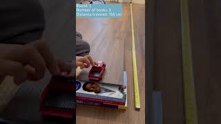 Experiment Does the height of a ramp affects the distance a toy car travels [upl. by Sudbury]