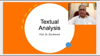 Textual Analysis [upl. by Pittman]