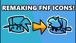 REMAKING FNF ICONS BUT I ACTUALLY REDREW THEM remaking FNF Icons 1 [upl. by Ahsielat]