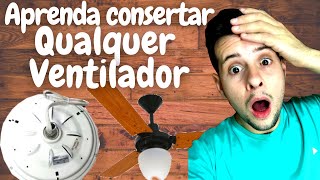 Como consertar o VENTILADOR liga mas não gira I Resolva em casa [upl. by Schoof]