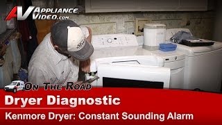 Kenmore Dryer Repair  Constant Sounding Alarm  Belt [upl. by Isola]