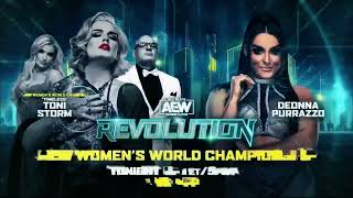 AEW Revolution 2024 Match Card [upl. by Scot]