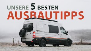 Die 5 besten Tipps für euren Busausbau  DIY Van Ausbau für Anfänger [upl. by Ociral740]