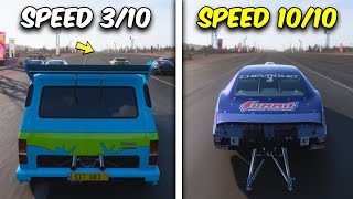 Top 5 FASTEST Drag Cars in Forza Horizon 5 [upl. by Kreit]