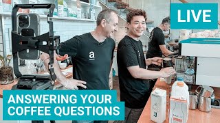 Making Coffee in Our Espresso Bar and Answering Your Coffee Questions [upl. by Jerroll]