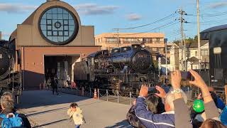 Three different steam locomotive whistle sounds at Mooka station Tochigi [upl. by Olly]