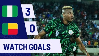 NIGERIA VS BENIN30AFCON QUALIFIERSGOALSampHIGHLIGHTS [upl. by Rutherfurd]